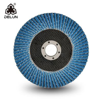 China Hot Selling Polishing 7 Inch Zirconia Gold Fin Disc / Radiating Wheel / Abrasive Fin for sale