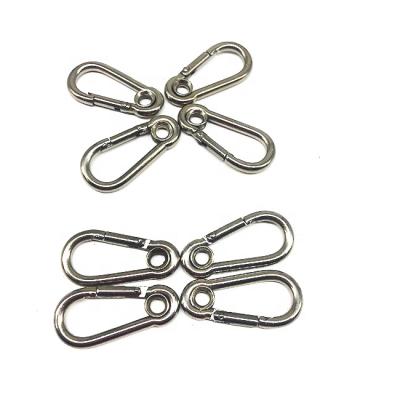 China Heavy Industry Stainless Steel Eye Carabiner Snap Hook Spring Hook for sale