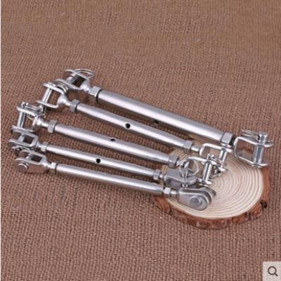 China General Industry M5 304 Stainless Steel Basket Screw Wire Rope Tension Tightener Rope Tight Tightener Closed Flower Orchid Bolt. for sale