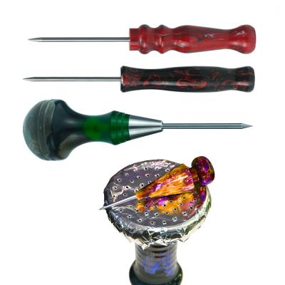 China Portable Travel Hookah Accessories Resin Hookah Plugs For Aluminum Foil Shisha Plug With Stainless Steel Needle for sale