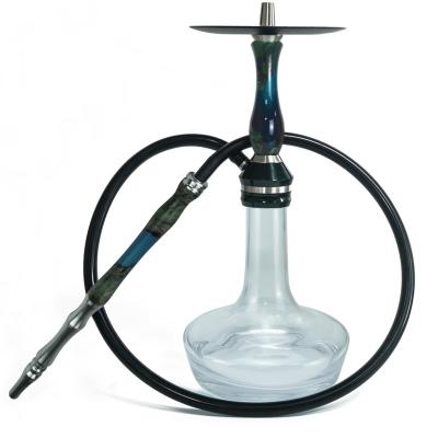 China Large Glass Hookah Customized Accessories Nargile Stainless Steel Narguile Chicha Shisha Luxury Smoking Glass Hookah for sale