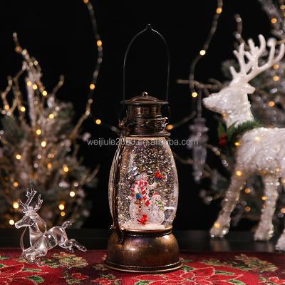 China Snowfall Crystal Resin Crafts For Christmas Cheap Eco-Friendly Art Resin Water Cycle Craft Christmas Ornament Large for sale