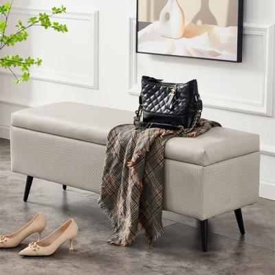 China Home Entrance Door Living Room Stool Storage Foldable Luxury Strip Light Cabinet Sofa Shoe Stool Long for sale