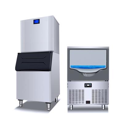 China Crescent moon cube in shape commercial high quality ice cream machine with 200kg/24h for sale