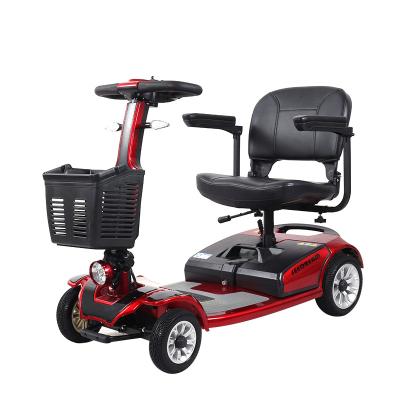 China Dismountable Battery Old Age Scooter 250w Four-wheel Drive Disabled Elderly Double Battery Car Electric Assisted Car Foldable for sale