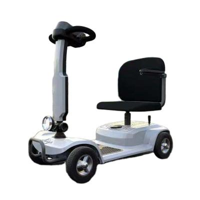 China Convenient Elder 180w Scooter Four-wheel Electric Handicapped Household Moped Older Foldable Battery Double Car for sale