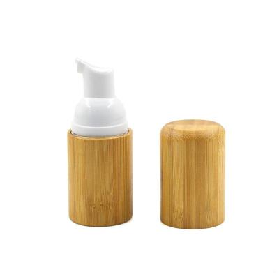 China Eco - Friendly Foaming Skin Care Cream Bottle 30ml Bamboo Lotion Packaging for sale