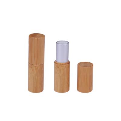 China New Design Environmental Makeup Cosmetic Packaging 5g 100% Bamboo Lipstick Tube With Your Logo for sale