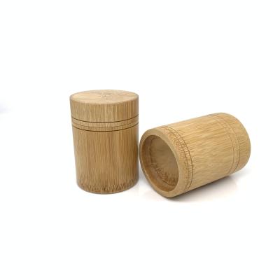 China Hot Sale Fashionable Cuztomize Engraving Logo Luxury Empty Cosmetic Packaging Bamboo Container For Cosmetic for sale