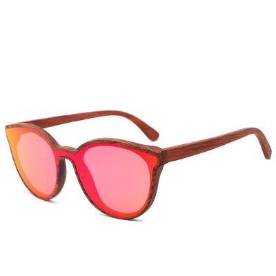 China Retro Vintage UV400 Round Shape Mens Designer Sunglasses Wooden Polarized Sun Glasses Famous Brands Sun Glasses for sale