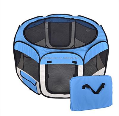 China Puppy Playpen Exercise Pen Kennel 600d Oxford Cloth SUSTAINABLE COLLECTION Pet Playent Blue 45