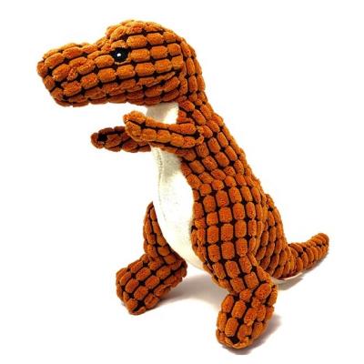 China New Hot Selling Viable Durable Puppy Plush Dog Chew Healthy Dog Toys Dinosaur Squeak Toys for sale