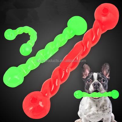 China Durable Rubber Dog Toys Pure Color Interactive Teeth Cleaning Training Dog Chew Toy for sale