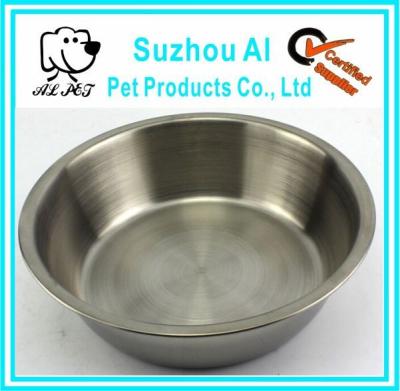 China Sustainable Dog Puppy Cat Food Or Drink Water Stainless Steel Bowl for sale