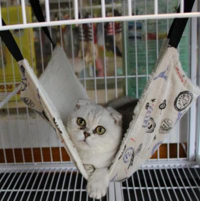 China 2019 Lovely Pet Products Durable Wholesale Soft Hanging Pet Cat Cage Hammock Bed for sale