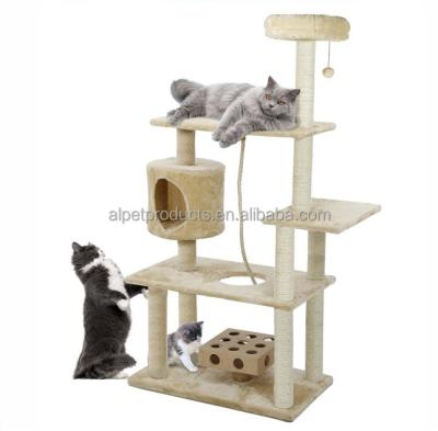 China China Products Sustainable High Quality Pet Supply Large Luxury Wood Climbing Cat Tree for sale