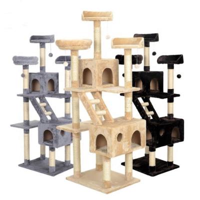 China Viable Wholesale Products Cat House Cat Tree Luxury Large Size Indoor Pet for sale