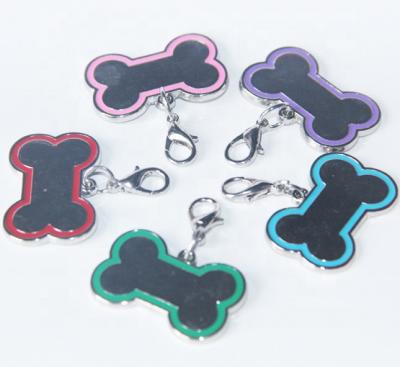 China Hot Selling China Bone Shaped Tags Pet Colorful Stainless Steel Dog Tag for sale