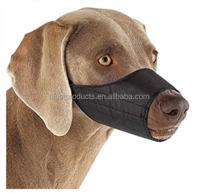 China Sustainable Pet Supply Safety Breathable Dog Adjustable Anti-Sharp Nylon Muzzle for sale