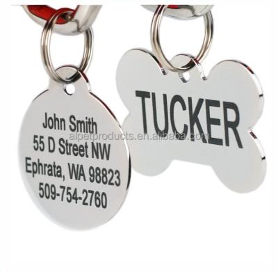 China China Wholesale Pets ID Tags Custom Design Logo Metal Dog Tags for sale