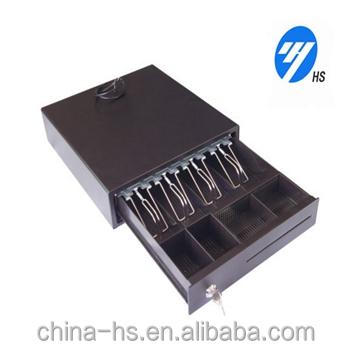 China 4 Bill & 3 Coin /5 Bill & 2 Coin 13.2 Inch POS Machine Metal Wire Clip HS 335 Mobile Portable Cash Drawer for sale