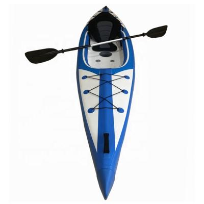 China 2023 Hot Selling Drop Stitch Inflatable Kayak Men Solo Kayak for sale