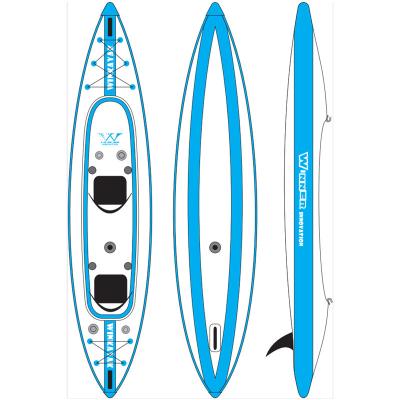 China Men's Best Selling Drop Stitch Tandem Inflatable Kayak for sale