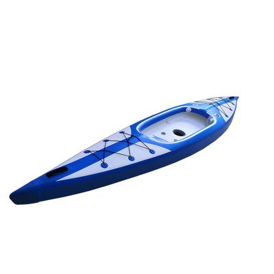 China 2023 ALUMEDAL Men Solo Patent 100% Drop Stitch Inflatable Kayak for sale