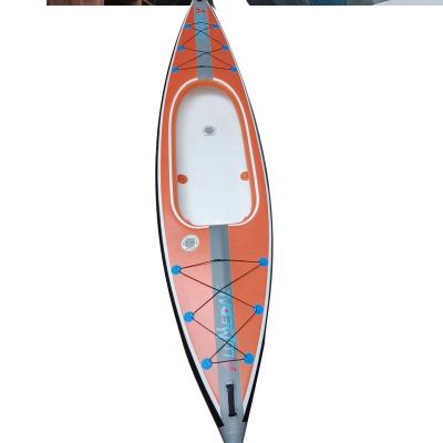 China Men Customized Hot Selling Heavy Duty Drop Stitch Kayak Inflatable Kayak With Paddle Sea Ocean PVC Whitewater Kayak for sale