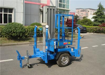 China Verticale Aanhangwagen Opgezette Mensenlift, Enige de Boomlift van de Mastaanhangwagen voor Venster het Schoonmaken Te koop