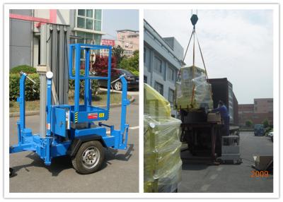 China O tipo elevador vertical do reboque do mastro, pessoais de 6 medidores levanta a plataforma para o trabalho exterior à venda