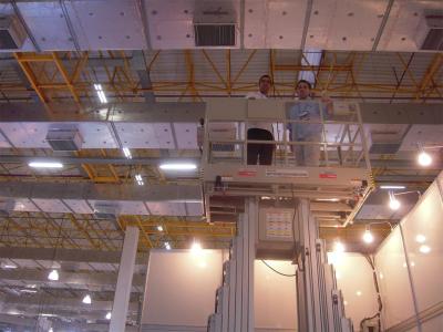 China 6m het Platform van het Aluminiumwerk voor Plafond, 480KG-Ladder van de Capaciteits de Hydraulische Lift Te koop