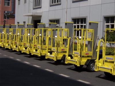 China 200kg het geschatte Lading Hydraulische het Opheffen Platform 10 Meteraanhangwagen zette Lift op Te koop