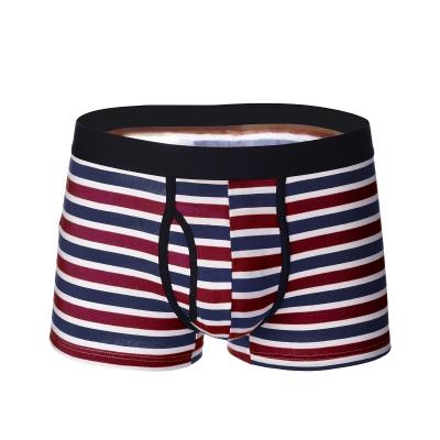 China Breathable Briefs And Comfortable Striped Spandex Mens Underwear High Quality QUICK DRY Cotton Men'S Boxers for sale