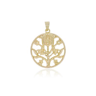 China TRENDY Mother of Mary 14k Gold Filled Tree of Life Pendant for sale