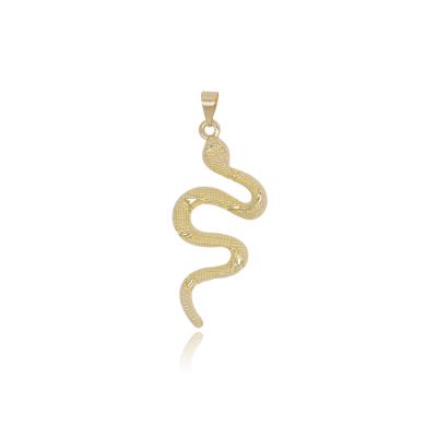 China TRENDY Snake 14k Gold Filled Catholic Jewelry Pendant Jewelry Maker Necklace for sale