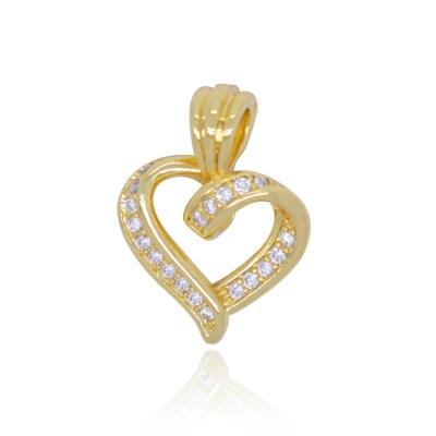 China Gold TRENDY Heart Fahion Crystal Zircon Female Pendant Pendant Fashion for sale