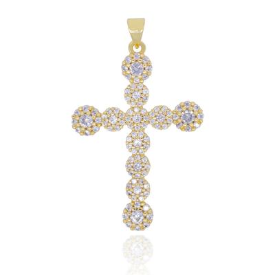 China TRENDY Simple Diamond Jesus Cross Pendant Jewelry Fashion Necklace Cross Pendant For Men for sale