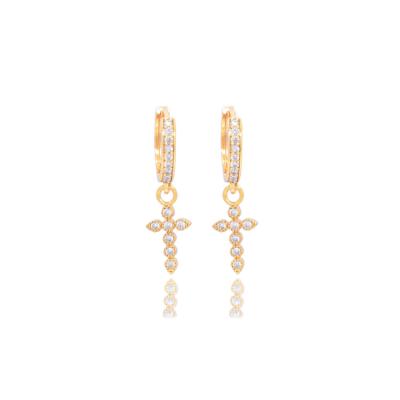 China TRENDY Jewelry 18K Gold Plated Fashion Huggies Earring For Ladies, Earring Jewelry for sale