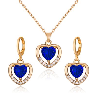 China Wedding Jewelry Sets High Quality Jewelry Set For Occasion 18k Gold Jewelry Set for sale