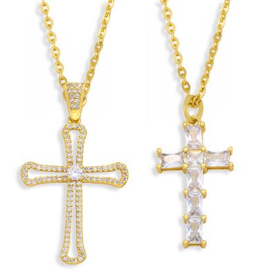 China New Arrival Trendy Gold Charm Fashion Jewelry Cross Pendant Necklace for sale