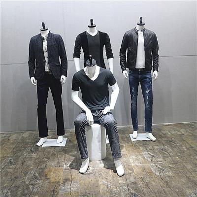 China Cheap Male Mannequins Window Display Factory Size Full Body Plus Fiberglass for sale