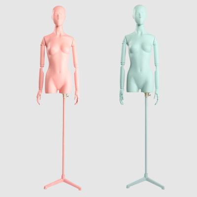 China Fashion Mannequins XINJI New Design Pink Blue Mannequin Models Half Body Mannequin Female Fashion Window Display for sale