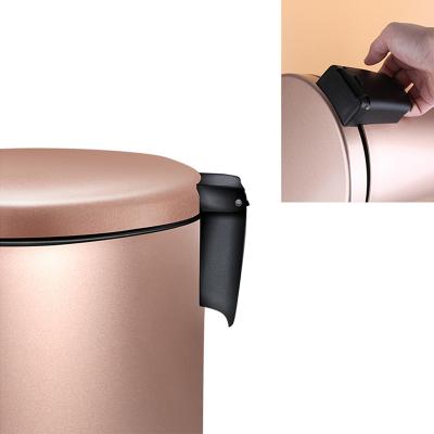 China Rust Resistant 7L Stainless Steel Bathroom Trash Can for sale