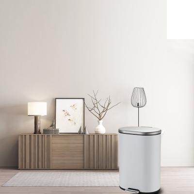 China Stainless Steel 320mm Height Bathroom Garbage Bin for sale