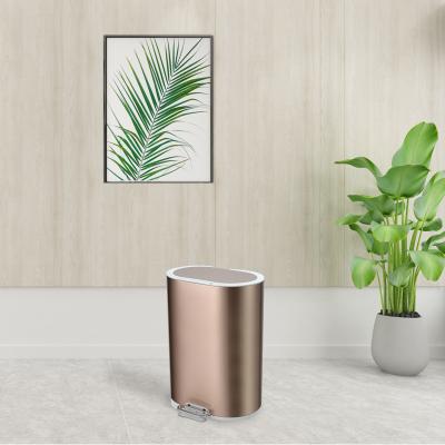 China Slim 6 Liter Rustproof Mini Stainless Steel Trash Can for sale