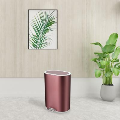 China Anti Fingerprint 1.58 Gallon Mini Stainless Steel Trash Can for sale