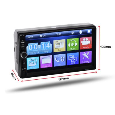 China 7010b 12V 7 Inch BT/MP5/AM/FM/MP5 Android TV Radio Manufacture 7 480*800 IPS AVI MP4 Car Monitor for sale