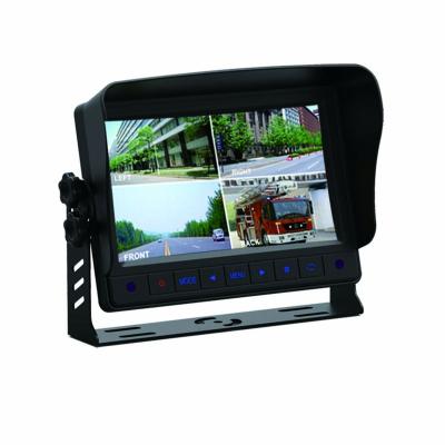 China 7 Inch Digital LCD Quad Car Rearview Monitor With Touch Button 7