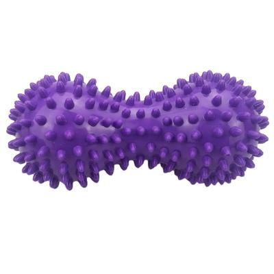 China PVC peanut Spinball Yoga ball massage acupoint grip hedgehog ball plantar health muscle relaxation fascia ball for sale